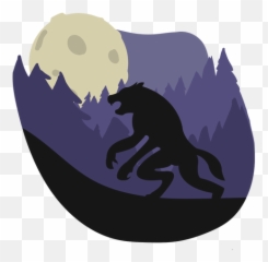 Werewolf Forest Standing Illustration - Plazoleta Chorro De Quevedo Png,Werewolf Png