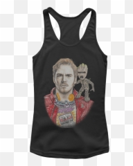 Starlord Png - Inked Star Lord And Baby Groot Father Portable Network Graphics