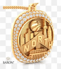 Championship Fan Ring Top Pendant U2013 We The North - Toronto Toronto Raptors Chain Pendant Png,Raptors Logo Png