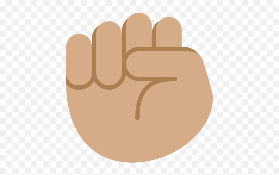 Raised Fist Emoji With Medium Skin Tone Meaning And - Black Lives Matter Fist Emoji Png,Fist Transparent