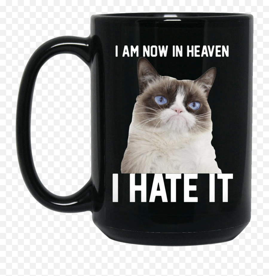 Grumpy Cat I Am Now In Heaven Hate It Mug - Css Is Awesome Mug Png,Grumpy Cat Png