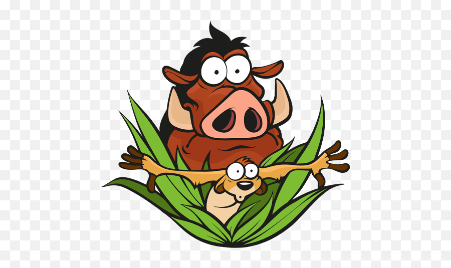 Vk Sticker 9 From Collection Timon And Pumbaa Download For Free - Timon Y Pumba Stickers Png,Pumba Png