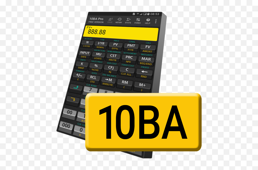 10ba Professional Financial Calculator - Apps On Google Play Financial Calculator Png,Calculator Transparent Background