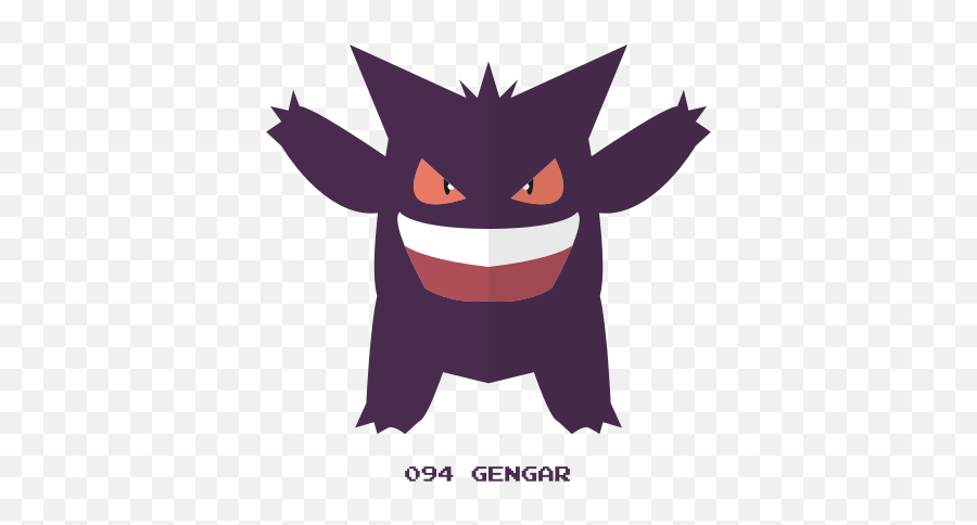 Gengar Ghost Kanto Pokemon Icon - Cartoon Png,Gengar Png