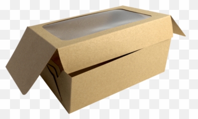 Cardboard Box With Clear Window - Caixa De Papel Para Laços Png,Cardboard Box Transparent