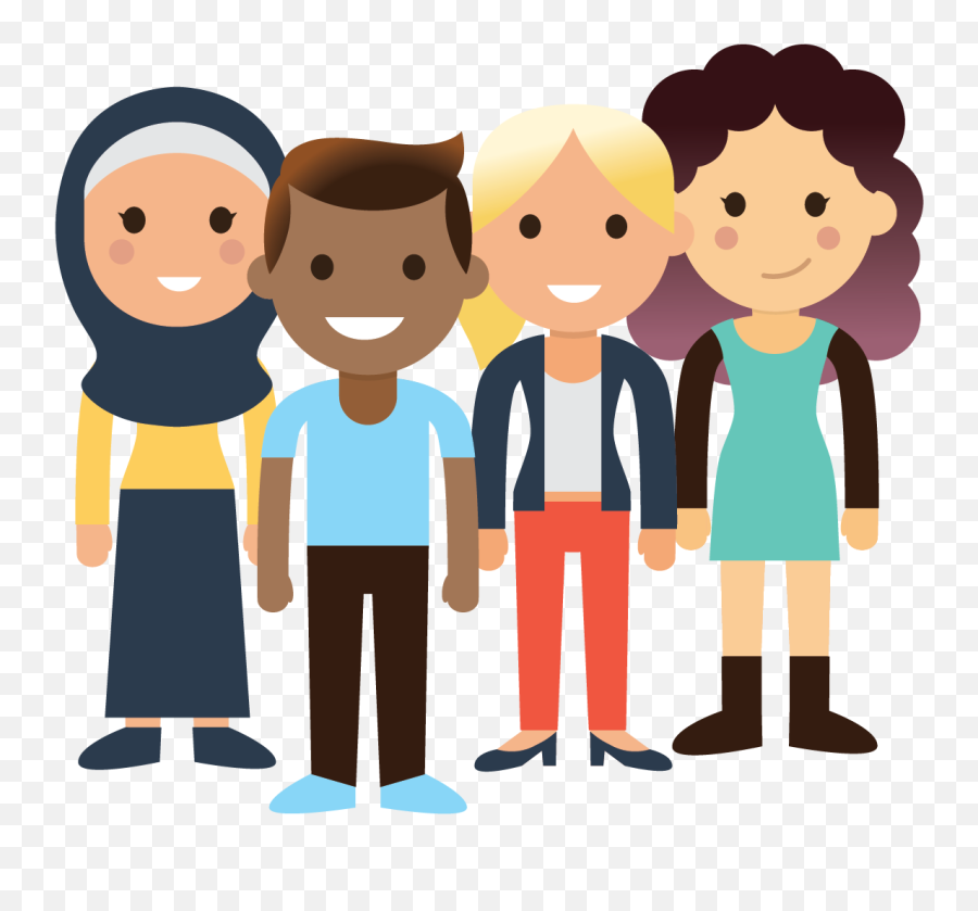 Cartoon Clipart - Young People Cartoon Png,People Cartoon Png - free  transparent png images 