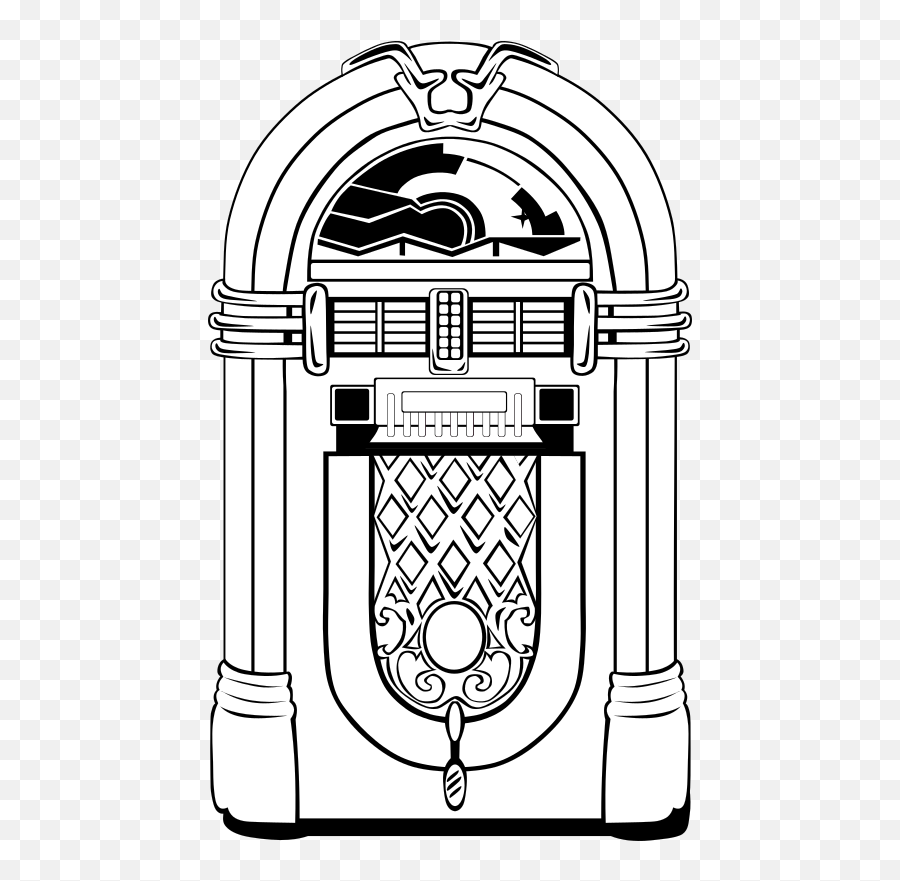 Fifties Jukebox Png Clip Arts For Web - 1950s Coloring Pages,Jukebox Png