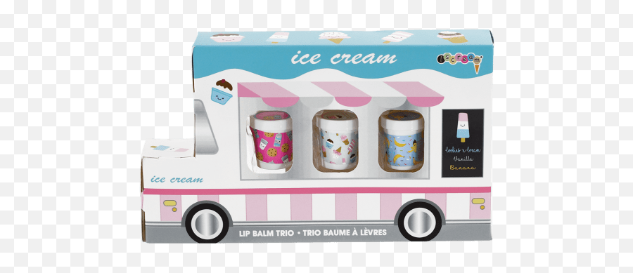 Ice Cream Truck Lip Balm Trio - Ice Cream Lip Balm Trio Png,Chapstick Png