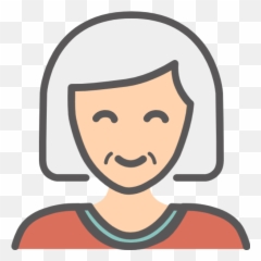 Characters Happy Granny Avatars Vector - Granny Face Clipart Png,Granny Png