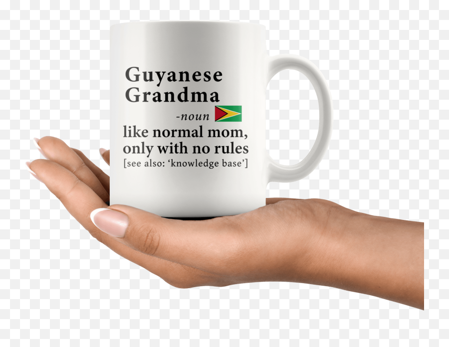 Guyanese Grandma Definition Guyana Flag Grandmother - 11oz Costa Rican Mothers Day Png,Guyana Flag Png