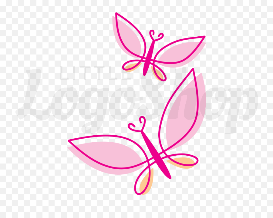 Butterfly - Girly Png,Butterfly Logo Name