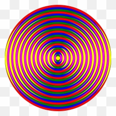 Blue Circle Icon Png - Colorful