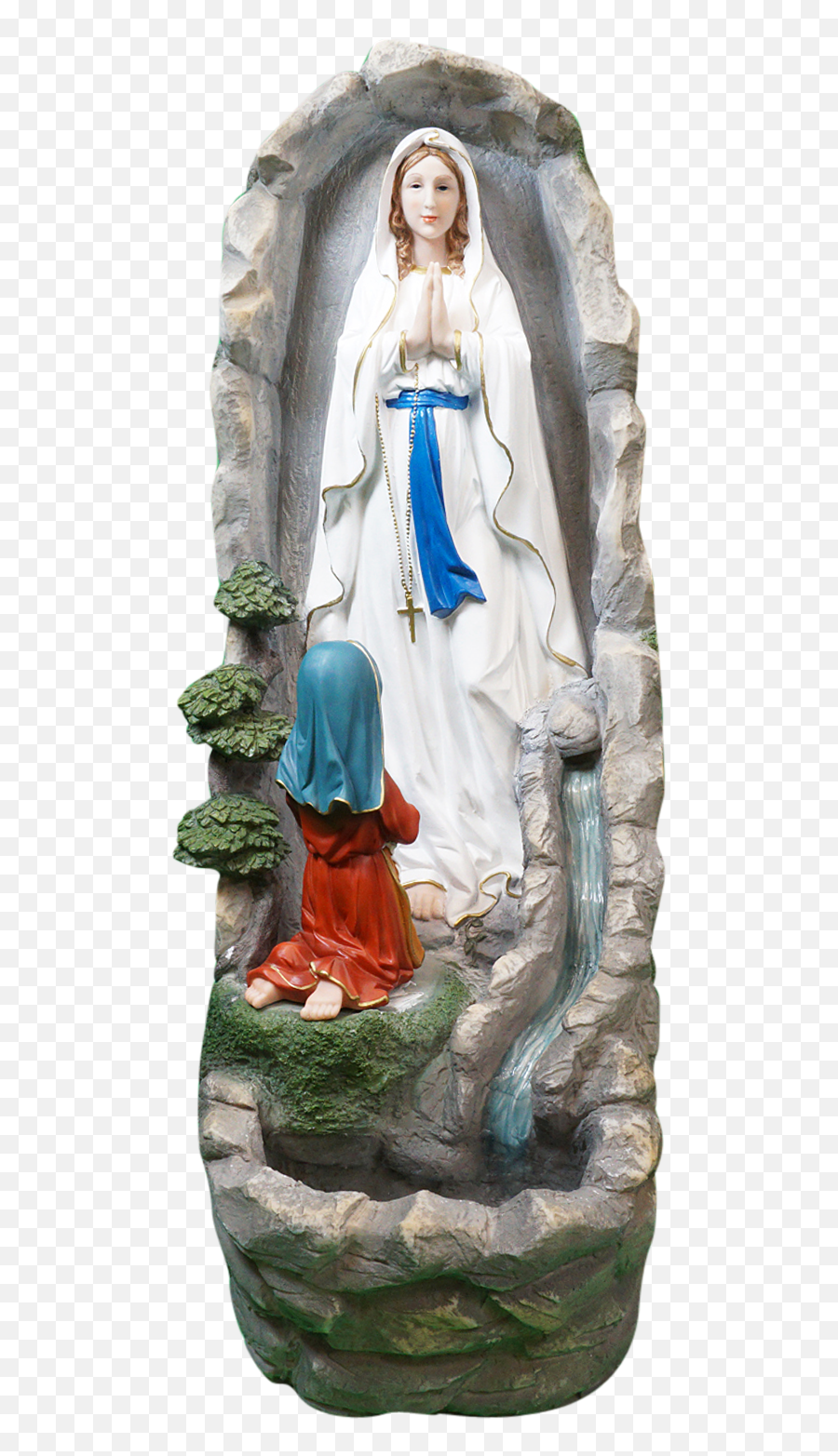 Virgin Mary Statue With Fountain - Fictional Character Png,Icon Of The Virgin Mary