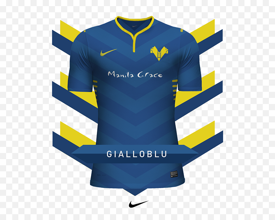Concept Of Nike Club Football Jerseys I Designed During A - Jersey Design Blue And Yellow Png,Nike Icon 2 In 1