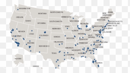 Renal Research - Us Map Davita Dialysis Locations png