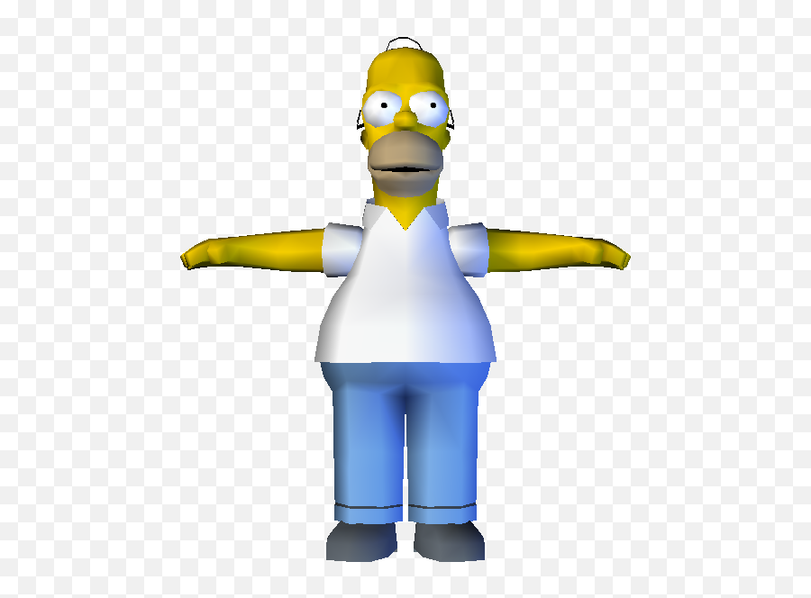 Pc Computer - The Simpsons Hit U0026 Run Homer The Models Simpsons Hit And Run Homer Model Png,Homer Icon