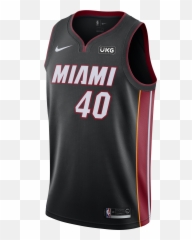 Udonis Haslem Nike Miami Heat Icon Black Swingman Jersey - Heat 2020 21 Jerseys png