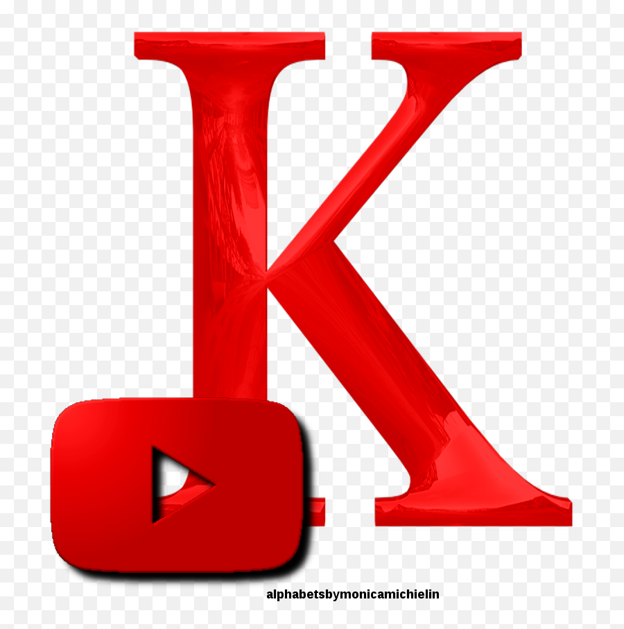 Alphabets By Monica Michielin Red Youtube Logo Alphabet And - First National Bank Of Carmi Png,Youtube Logo Red