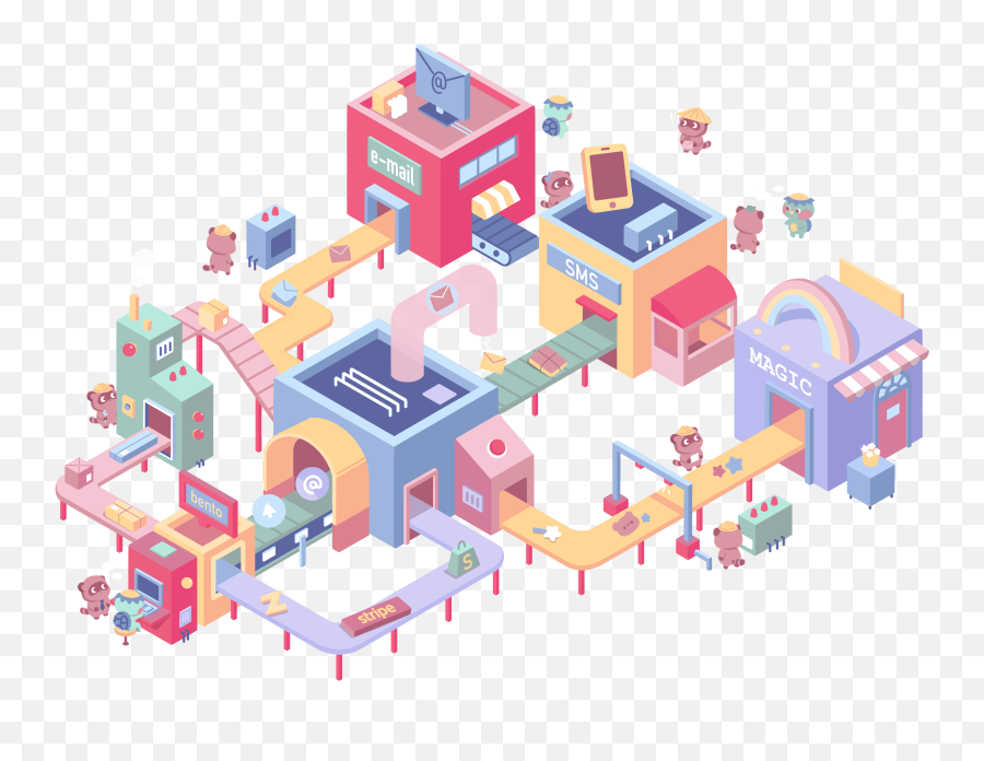 Marketing Tracking And Automation Platform For Ecommerce Bento - Building Sets Png,Email Icon Isometric