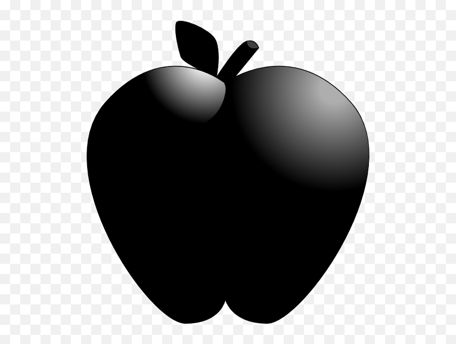 Library Of Black Apple And White Png Files - Apple Cartoon Transparent Png,Black Apple Logo