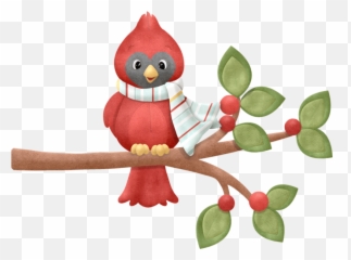 Clipart Baby Cardinal Transparent - Cardinals In Winter Clipart Png,Cardinal Png