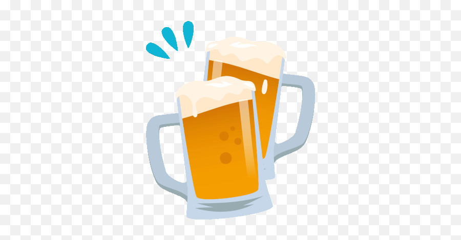 Clinking Beer Mugs Joypixels Sticker - Clinking Beer Mugs Beer Clinking Gif Png,Beer Stein Icon