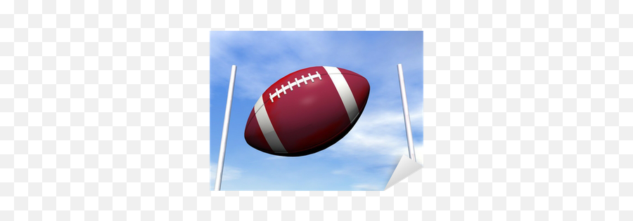 Sticker Rugby Ball - 3d Render Pixershk For American Football Png,Afl Football Icon