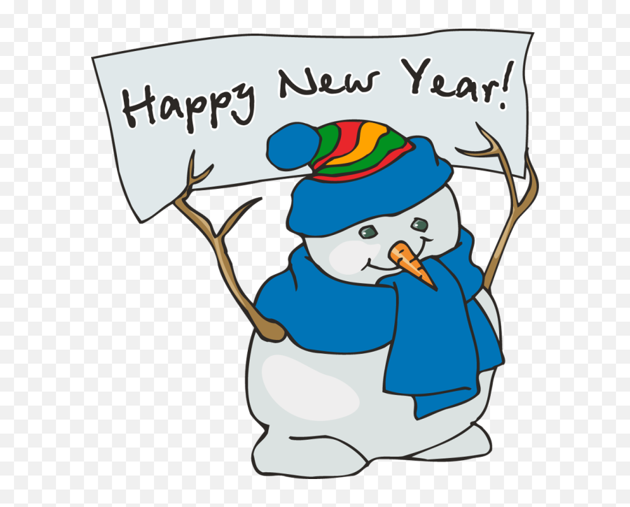 Free Snowman Clipart Transparent Background Hd Images - Cute Happy New Year  Clip Art Png,New Years Hat Transparent - free transparent png images -  