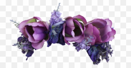 Flower Flowers Crown Flowerscrown Purple Grunge Tumblr - Transparent Background png