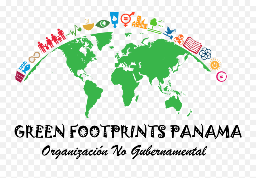 Filelogo Oficial De Green Footprints Panamapng - Wikimedia Global Home Market World Map,Foot Prints Png