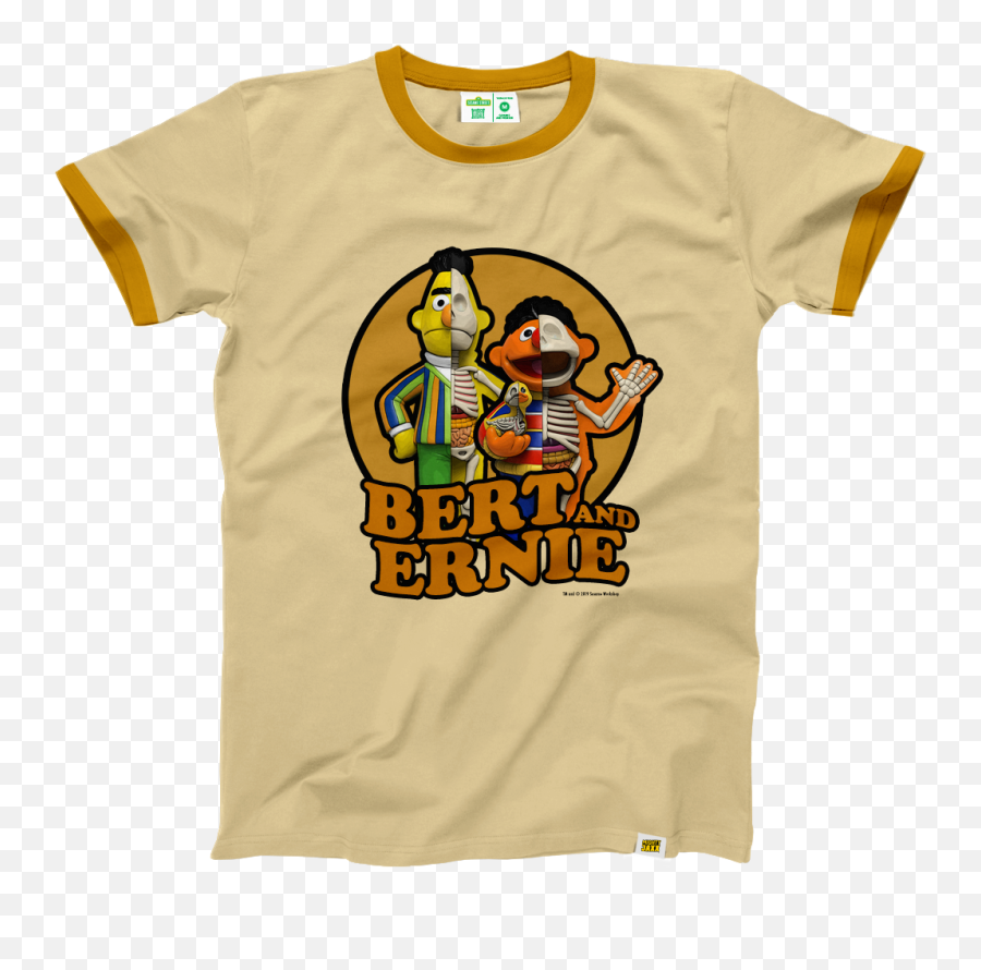 Yellow Bert And Ernie T - Bert And Ernie T Shirt Png,Ernie Png