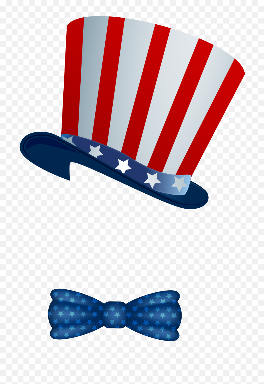 America Clipart Hat Clip - 4th Of July Hat Png Transparent Transparent Background Uncle Sam Hat,4th Of July Png