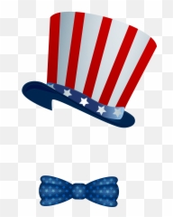 America Clipart Hat - 4th Of July Png Transparent Background Uncle Sam
