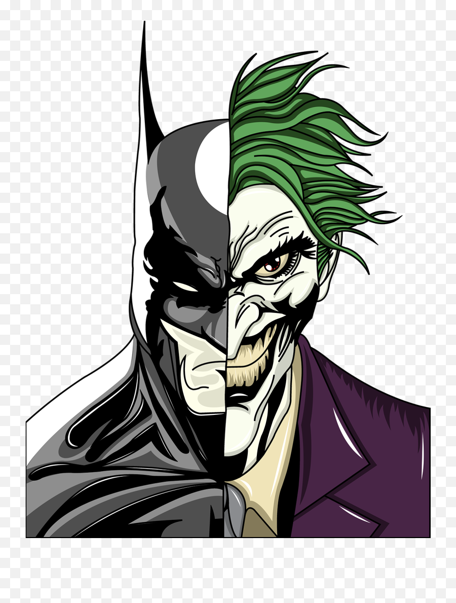 Batman Joker - Batman Drawing Joker Png,Batman Joker Logo
