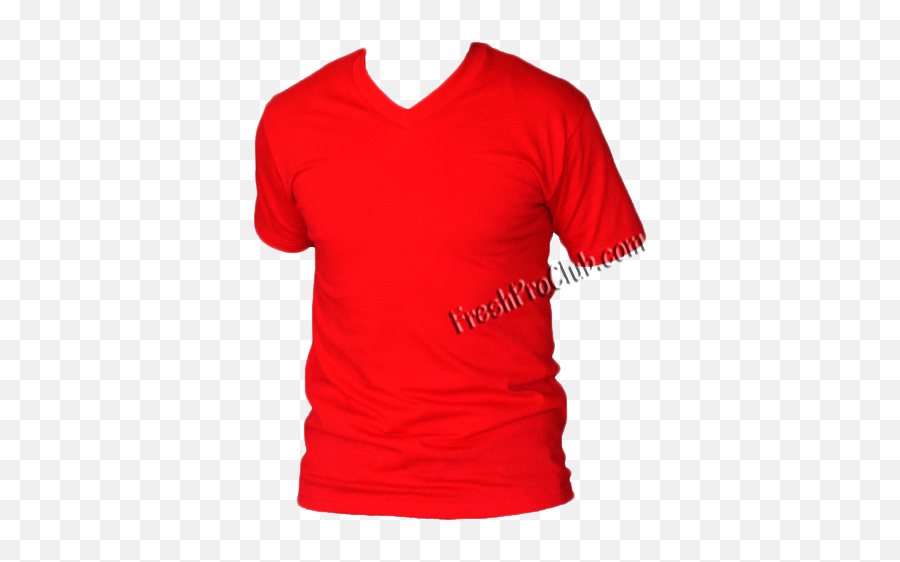 Red V Neck T Shirt Full Size Png Download Seekpng - V Neck T Shirts Assorted Colors,Shirts Png