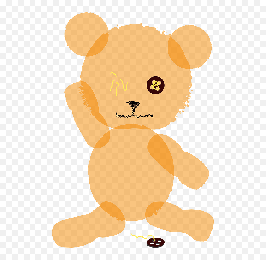 Teddy Bear With One Eye Clipart Free Download Transparent - Clip Art Png,Eye Clipart Transparent
