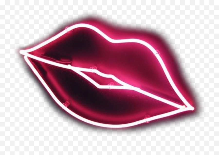 Lips Kiss Png - Neon Lips Kiss Transparent Neon Love Neon Sign Lips Png,Lipstick Mark Png