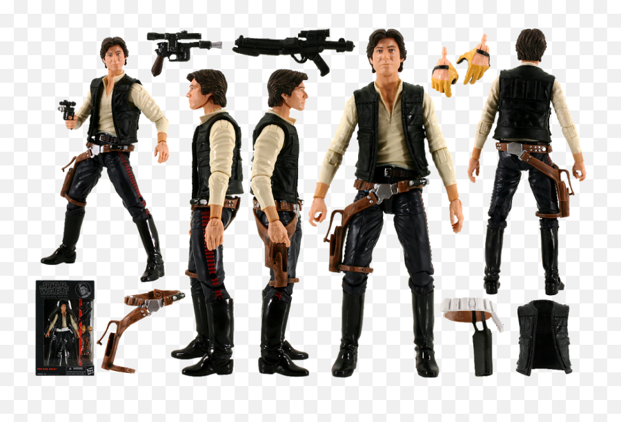 8 Han Solo Preview Images - Star Wars Black Series Lists Assault Rifle Png,Han Solo Png