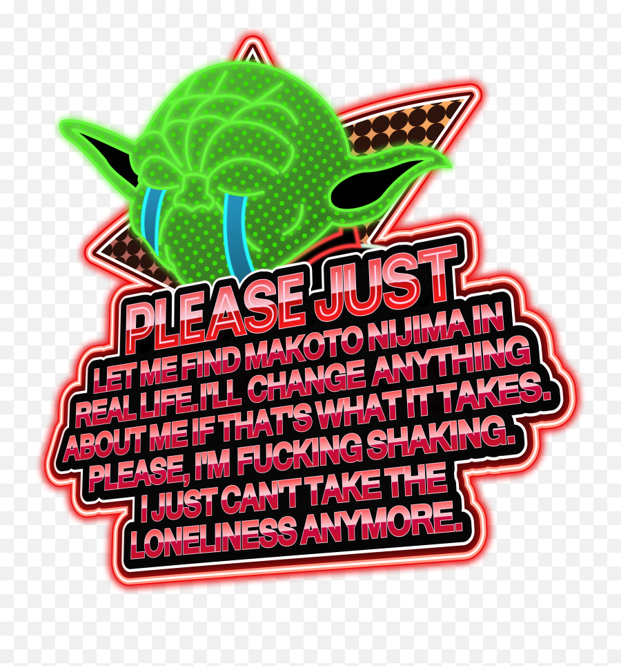 Please Just Do It Iu0027m Begging You P L E A S Persona5 - Yoda Png,Just Do It Transparent
