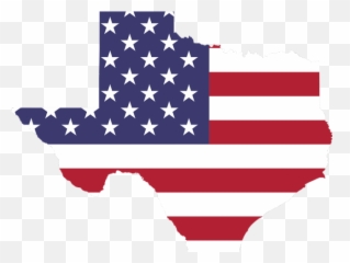 Map Flag Clipart Birthday - Usa T Shirt Price Png Texas American