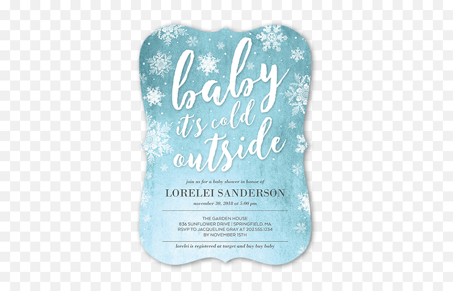 Baby Shower Invitations Shutterfly - Baby Shower Full Size Snowflake Png,Shutterfly Png