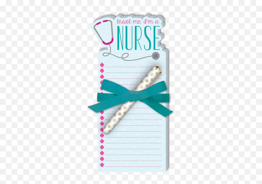 Nurse Stethoscope Note Pad With Pen - Lady Jayne Nurse Pad Png,Stethoscope Heart Png