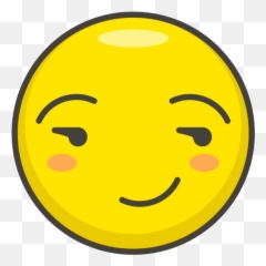 Download Hd Smirking Face Emoji Png - Happy