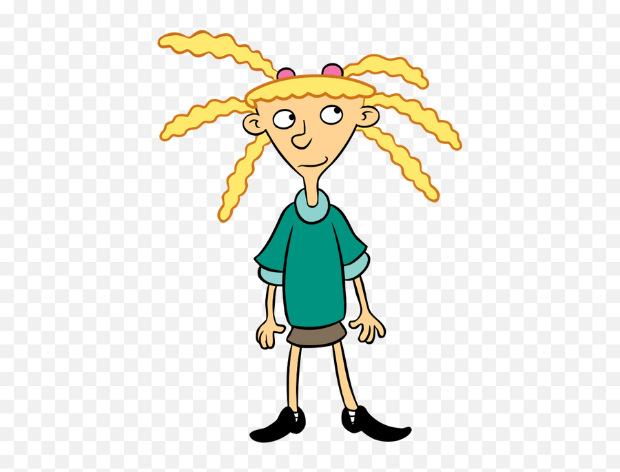 Nadine - Cartoon Characters With Braids Png,Hey Arnold Transparent