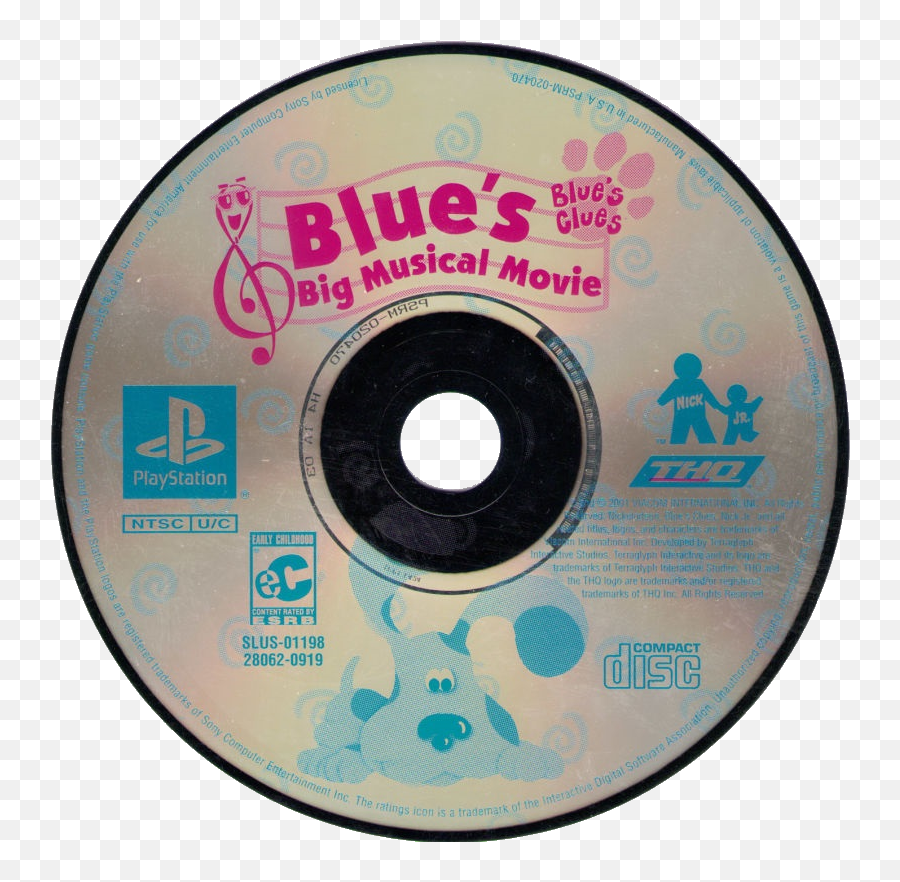 Download Blueu0027s Clues - Blues Clues Blues Big Musical Movie Bear Inthe Big Blue House Dvd Disc Png,Blues Clues Png