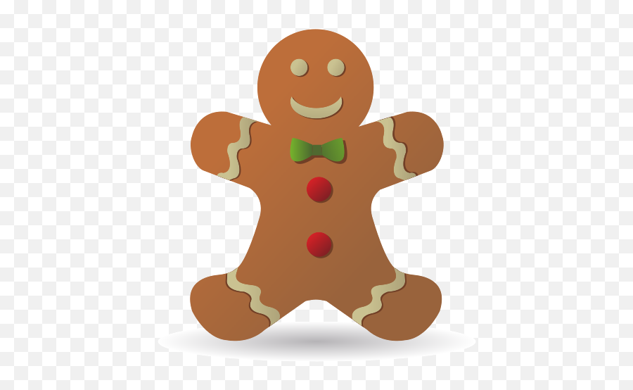 Gingerbread Man Christmas Free Icon Of Elements - Transparent Gingerbread Man Png,Christmas Icon
