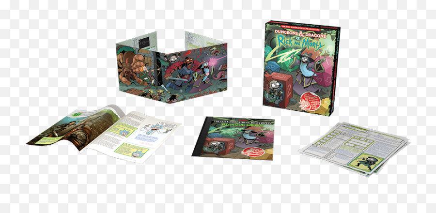 Dungeons U0026 Dragons Vs Rick And Morty - Dungeons Dragons Vs Rick And Morty Tabletop Roleplaying Game Adventure Boxed Set Png,Rick And Morty Png