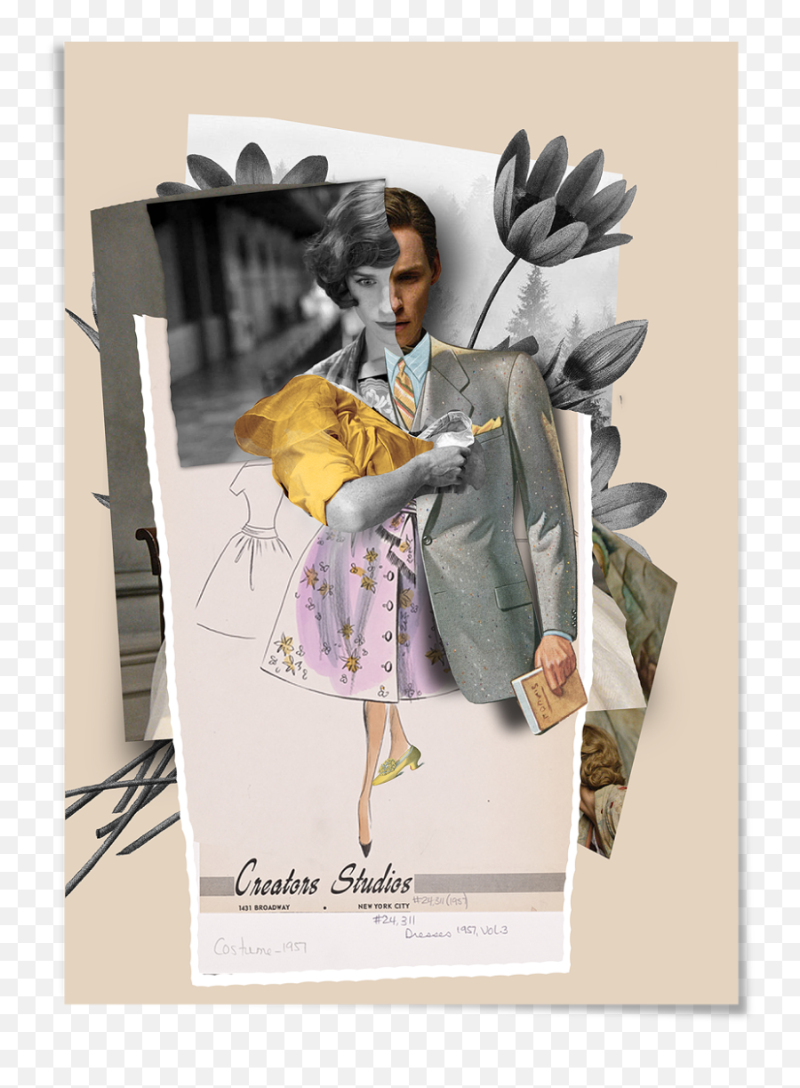 The Danish Girl By Selman Hosgor - Girl Collage Art Png,Eddie Redmayne Icon