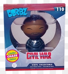Captain America Civil War - Black Panther Unmasked Chase Dorbz Black Captain America Dorbz Png,Black Panther Transparent