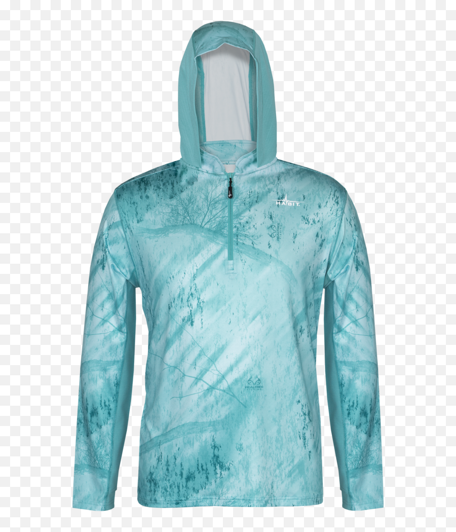 Bodeanscom Clothing Fishing Apparel Rt Light Teal - Hooded Png,Huk Kryptek Icon 1/4 Zip